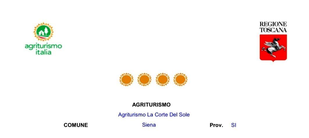 Agriturismo La Corte Del Sole 시에나 외부 사진